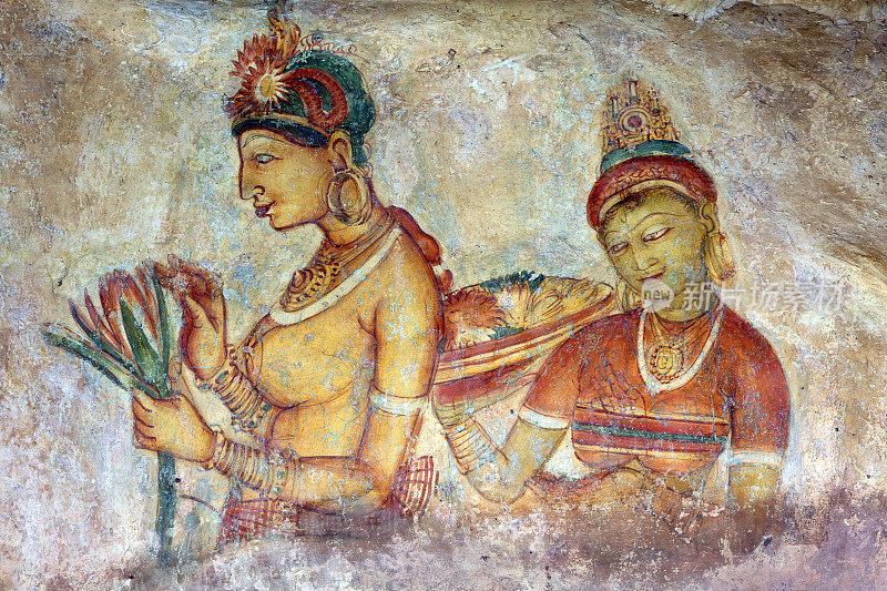 斯里兰卡的Sigiriya fresco